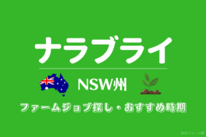 オーストラリア・ニューサウスウェールズ州ナラブライのファームジョブ情報