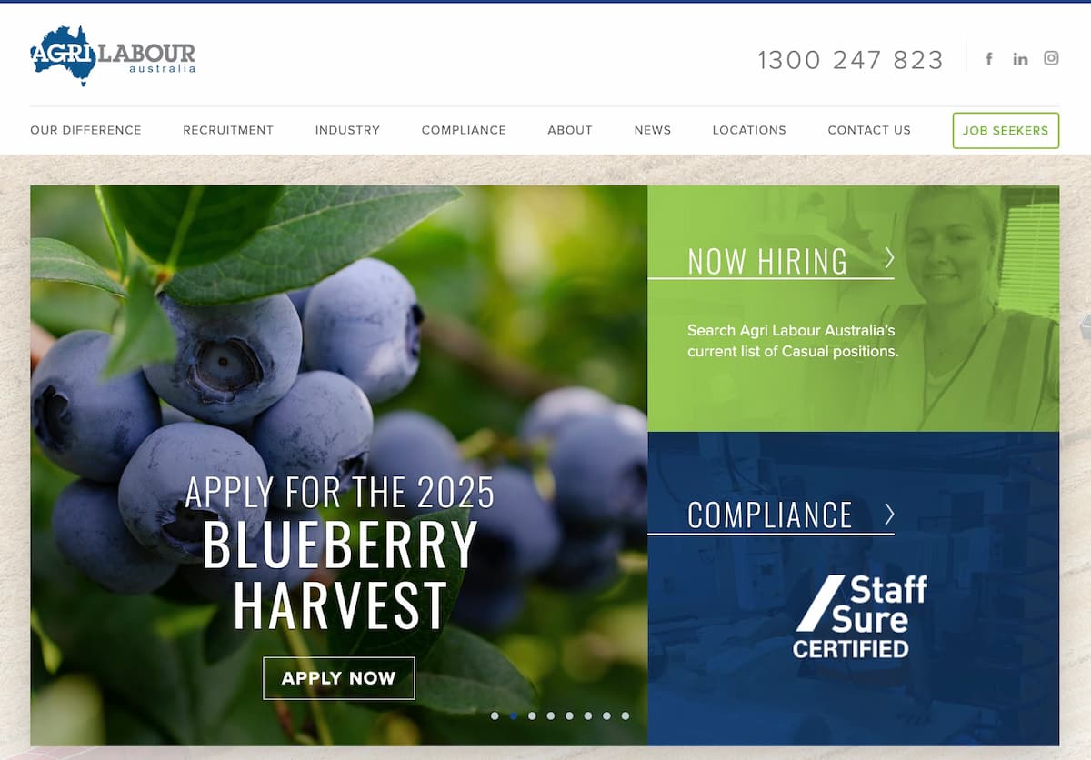 Agri Labour Australiaオーストラリアファーム求人情報サイト2025年